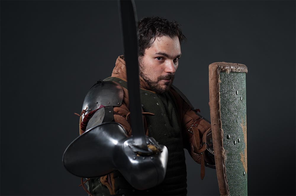Ritter Fotoshooting + Compositing im Studio in Oberndorf